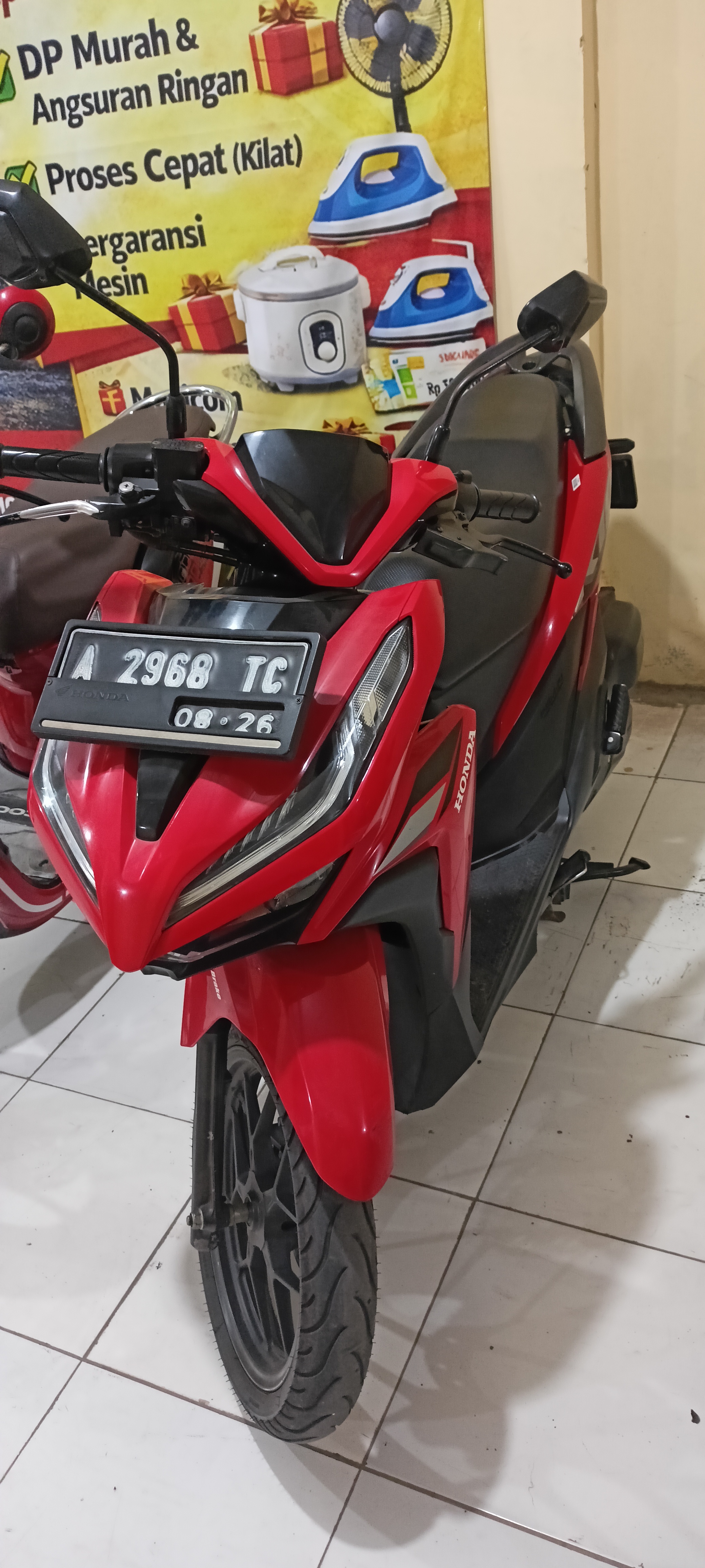 Honda Beat CBS tahun 2024 - Tampak Depan